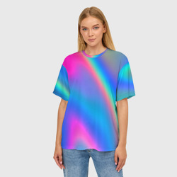 Женская футболка oversize 3D Gradient - фото 2