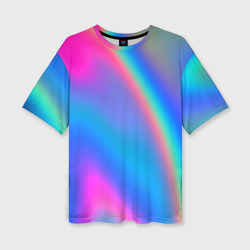 Женская футболка oversize 3D Gradient