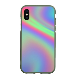 Чехол для iPhone XS Max матовый Gradient vinyl