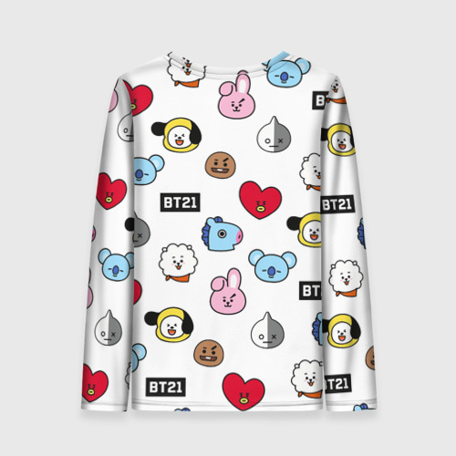 Женский лонгслив 3D BTS БТС bangtan boys BT21, цвет 3D печать - фото 2