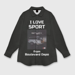 Мужская рубашка oversize 3D Sport