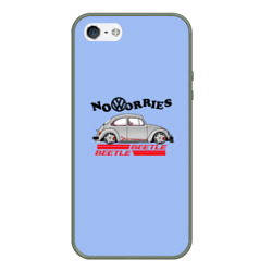 Чехол для iPhone 5/5S матовый Volkswagen Beetle