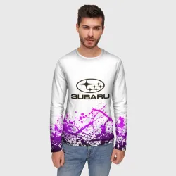 Мужской лонгслив 3D Subaru - фото 2
