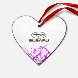 Деревянная игрушка Сердце Subaru