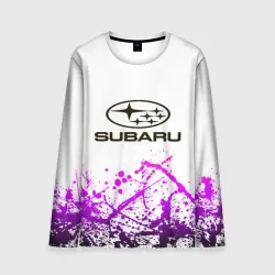 Мужской лонгслив 3D Subaru