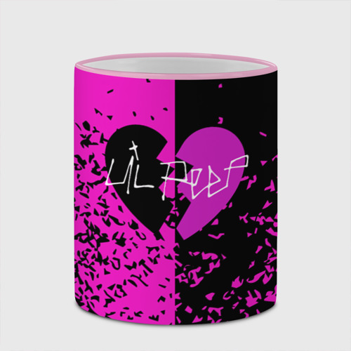 Кружка с полной запечаткой Lil Peep, цвет Кант розовый - фото 4