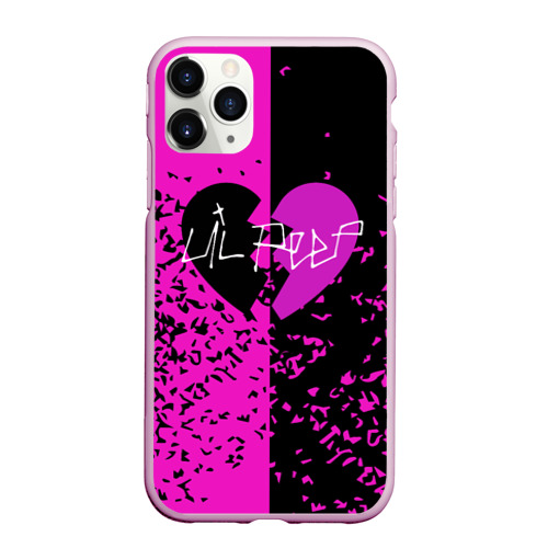 Чехол для iPhone 11 Pro матовый Lil Peep, цвет розовый