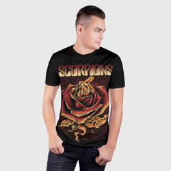 Мужская футболка 3D Slim Scorpions - фото 2