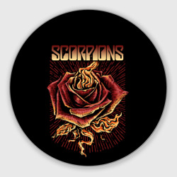 Круглый коврик для мышки Scorpions