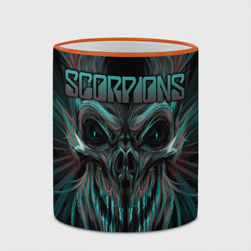 Кружка с полной запечаткой Scorpions, цвет Кант оранжевый - фото 4