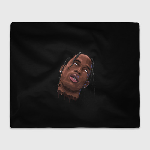 Плед 3D Travis Scott, цвет 3D (велсофт)