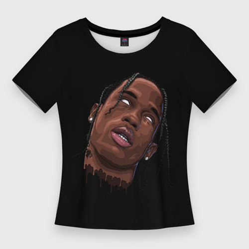 Женская футболка 3D Slim Travis Scott, цвет 3D печать