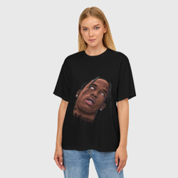 Женская футболка oversize 3D Travis Scott - фото 2