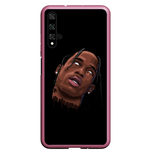 Чехол для Honor 20 Travis Scott, цвет малиновый