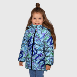 Зимняя куртка для девочек 3D Математика - фото 2