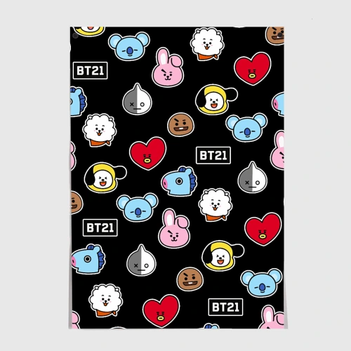 Постер BT21 BTS БТС bangtan boys