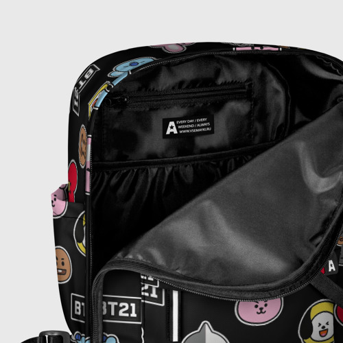 Женский рюкзак 3D с принтом BT21 | BTS | БТС | BANGTAN BOYS, фото #5