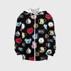 Детская куртка 3D BT21 BTS БТС bangtan boys