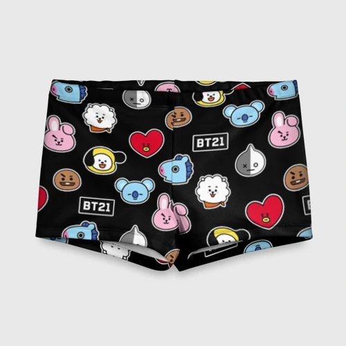 Детские купальные плавки 3D BT21 BTS БТС bangtan boys