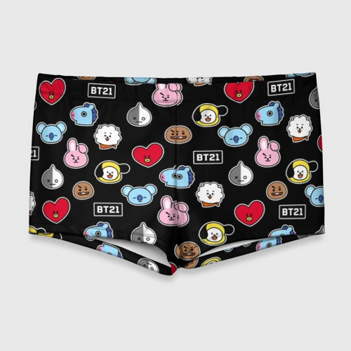 Мужские купальные плавки 3D BT21 BTS БТС bangtan boys