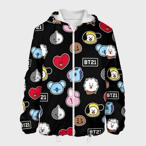 Мужская куртка 3D BT21 BTS БТС bangtan boys, цвет 3D печать