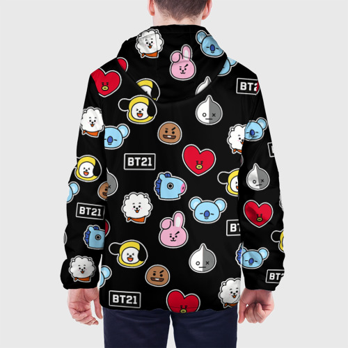 Мужская куртка 3D BT21 BTS БТС bangtan boys, цвет 3D печать - фото 5