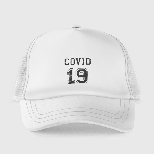Детская кепка тракер Covid 19, цвет белый - фото 2