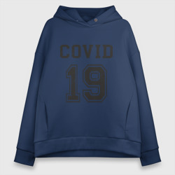 Женское худи Oversize хлопок Covid 19