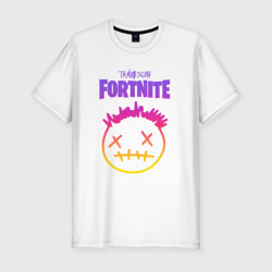 Мужская футболка хлопок Slim Travis Scott+Fortnite