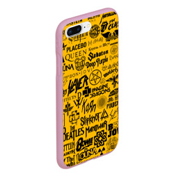 Чехол для iPhone 7Plus/8 Plus матовый Логотипы рок групп - фото 2
