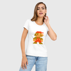 Женская футболка хлопок Slim Super Mario Bros - фото 2