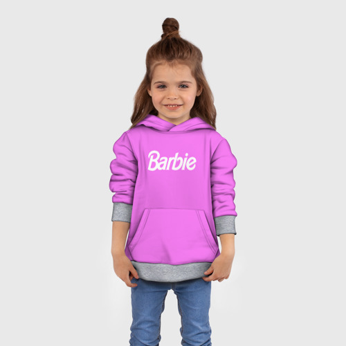 Детская толстовка 3D Barbie, цвет меланж - фото 4