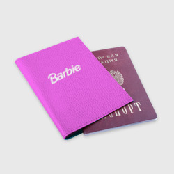 Обложка для паспорта матовая кожа Barbie - фото 2