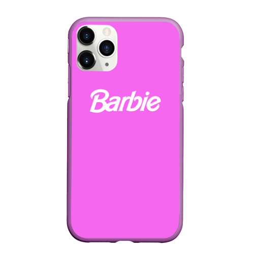 Чехол для iPhone 11 Pro Max матовый с принтом Barbie, вид спереди #2