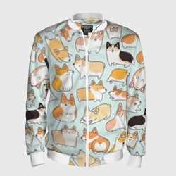 Мужской бомбер 3D Милые корги