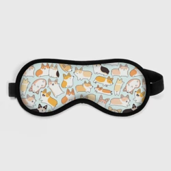 Маска для сна 3D Милые корги