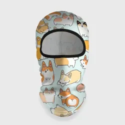 Балаклава 3D Милые корги