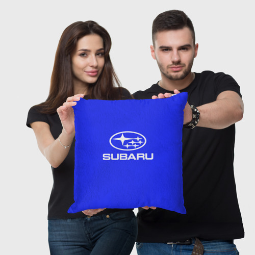 Подушка 3D Subaru blue - фото 3