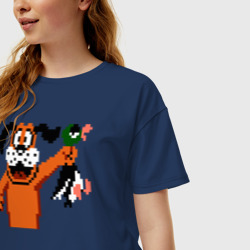 Женская футболка хлопок Oversize Duck Hunt - фото 2