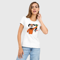 Женская футболка хлопок Slim Duck Hunt - фото 2