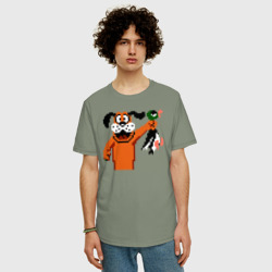 Мужская футболка хлопок Oversize Duck Hunt - фото 2