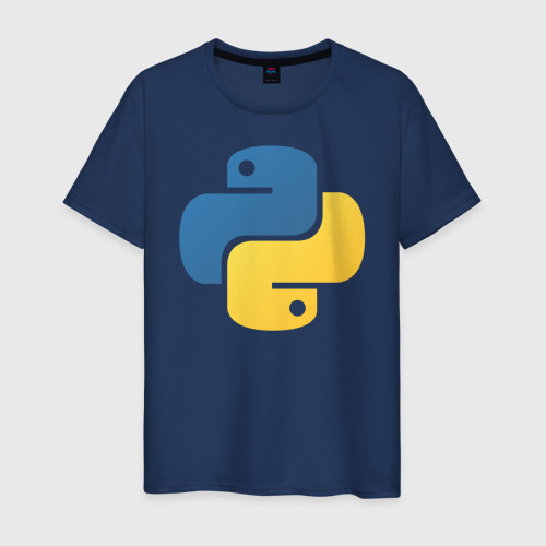 Мужская футболка хлопок Python, цвет темно-синий