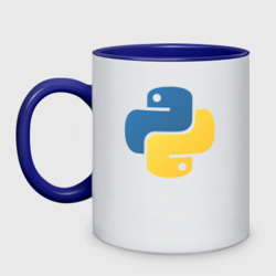 Кружка двухцветная Python