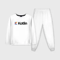 Детская пижама с лонгсливом хлопок Kotlin