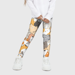 Детские леггинсы 3D Кошачья стая - фото 2