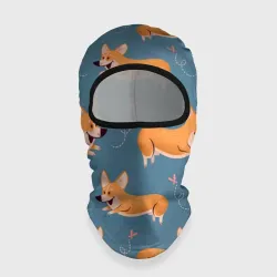 Балаклава 3D Корги с бабочкой