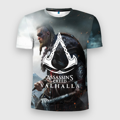 Мужская футболка 3D Slim Assassin`s Creed Valhalla, цвет 3D печать