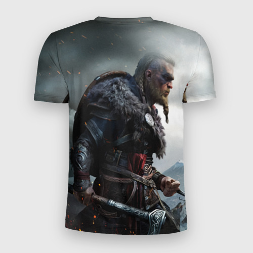 Мужская футболка 3D Slim Assassin`s Creed Valhalla, цвет 3D печать - фото 2