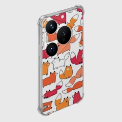 Чехол для Huawei Pura 70 Pro Милые лисы - фото 2