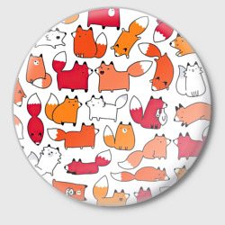 Значок Милые лисы